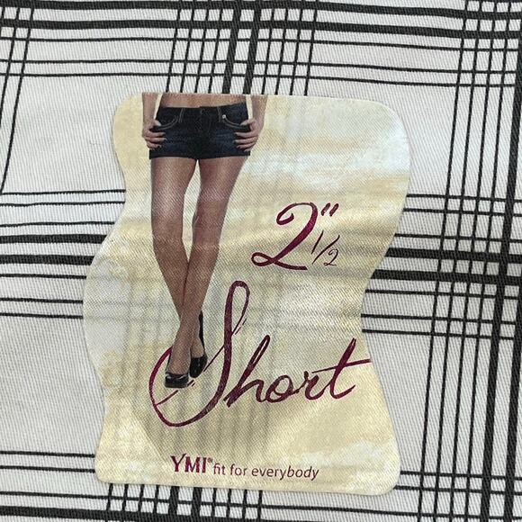 YMI Black White Plaid 2.5" Mid Rise Cotton Summer Vacation Beach Shorts 13 - Picture 4 of 10